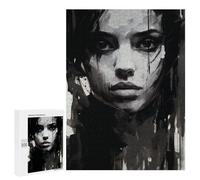 Puzzle for Adults 500 PCS Abstract Monochrome Portrait Puzzle for Adults Brain Teaser Game Difficult Challenge for Is Ideal As A Gift 500 PCS
