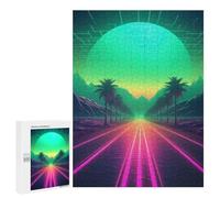 Puzzle for Adults 500 PCS Abstract Synthwave Dreams Adult Jigsaw Puzzle Family Game Home Decoration Unique Gifts for Birthday And Christmas 500 PCS