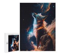 Puzzle for Adults 500 PCS Adoring Fox in Space Puzzle for Adults Anti-Stress Toys Home Decoration Unique Gifts for Birthday And Christmas 500 PCS