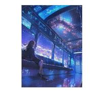 Puzzle for Adults 500 PCS Anime Galaxy Train Adult Jigsaw Puzzle Anti-Stress Toys Pattern Assembly Unique Gifts for Birthday And Christmas 500 PCS