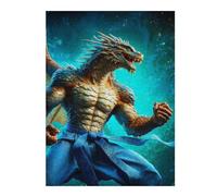 Puzzle for Adults 500 PCS Azure Belted Dragon Adult Puzzles Hands-on Game Precision Cutting Unique Gifts for Birthday And Christmas 500 PCS