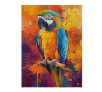Puzzle for Adults 500 PCS Beautiful Parrot Painting Adult Puzzles Hands-on Game Precision Cutting Unique Gifts for Birthday And Christmas 500 PCS