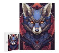 Puzzle for Adults 500 PCS Cyber Fox Armor Artwork Adult Jigsaw Puzzles Hand Speed Race Parent-child Interaction Deal As Gifts for The Whole Family 500 PCS