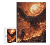 Puzzle for Adults 500 PCS Fiery Battle with Phoenix Puzzle for Adults Anti-Stress Toys Home Decoration Unique Gifts for Birthday And Christmas 500 PCS
