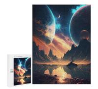 Puzzle for Adults 500 PCS Galactic Space Exploration Puzzle for Adults Anti-Stress Toys Home Decoration Unique Gifts for Birthday And Christmas 500 PCS