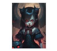 Puzzle for Adults 500 PCS Gothic Vampire Maiden Adult Puzzles Hands-on Game Precision Cutting Unique Gifts for Birthday And Christmas 500 PCS