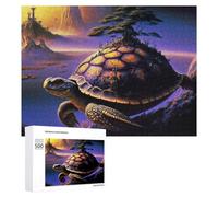 Puzzle for Adults 500 PCS Isle on Turtle's Back Fantasy Landscape Puzzle for Adults Brain Teaser Game Difficult Challenge for Is Ideal As A Gift 500 PCS