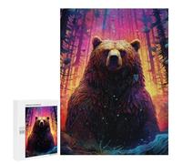 Puzzle for Adults 500 PCS Magical Forest Bear Puzzle for Adults Brain Teaser Game Difficult Challenge for Is Ideal As A Gift 500 PCS