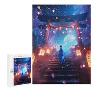 Puzzle for Adults 500 PCS Moonlit Geisha Torii Gate Puzzle for Adults Anti-Stress Toys Home Decoration Unique Gifts for Birthday And Christmas 500 PCS