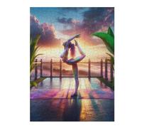 Puzzle for Adults 500 PCS Rainbow Yoga Adult Puzzles Hands-on Game Precision Cutting Unique Gifts for Birthday And Christmas 500 PCS