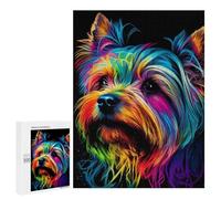 Puzzle for Adults 500 PCS Yorkshire Colorful Puzzle for Adults Anti-Stress Toys Home Decoration Unique Gifts for Birthday And Christmas 500 PCS