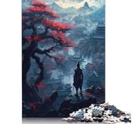 Puzzle for Adults 500 Piece Jigsaw Puzzle Japanese Shogun Samurai Jigsaw Puzzles for Adults Kids Wooden Jigsaw Learning Educational Toy 500pcs (52x38cm)