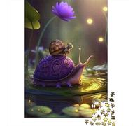 Puzzle for Adults 500 Pieces Animal Snail Jigsaw Puzzles for Adults Jigsaw Puzzle for Teens Puzzle Game Toy Gift 500pcs (52x38cm)