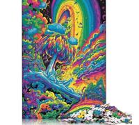 Puzzle for Adults 500 Pieces Colourful Psychedelic Smoke Jigsaw Puzzles for Adults Jigsaw Puzzle for Teens Puzzle Game Toy Gift 500pcs (52x38cm)