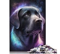 Puzzle for Adults 500 Pieces Galaxy Labrador Jigsaw Puzzles for Adults Jigsaw Puzzle for Teens Puzzle Game Toy Gift 500pcs (52x38cm)