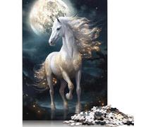 Puzzle for Adults 500 Pieces Magic Moon Horse Jigsaw Puzzles for Adults Jigsaw Puzzle for Teens Puzzle Game Toy Gift 500pcs (52x38cm)