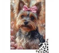 Puzzle for Adults 500 Pieces Yorkshire Terrier Jigsaw Puzzles for Adults Jigsaw Puzzle for Teens Puzzle Game Toy Gift 500pcs (52x38cm)