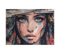 Puzzle for Adults 52x38cm/1000pcs Abstract Collage Portrait Artwork Puzzle for Adults Brain Teaser Game Difficult Challenge for Is Ideal As A Gift 52x38cm/1000pcs
