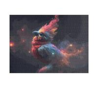 Puzzle for Adults 52x38cm/1000pcs Colorful Bird in Abstract Space Puzzle for Adults Brain Teaser Game Difficult Challenge for Is Ideal As A Gift 52x38cm/1000pcs