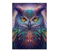 Puzzle for Adults 52x38cm/1000pcs Colorful Mystical Owl Artwork Teenagers Puzzles Brain Teaser Game Hand Speed Race Birthday And Unique Gifts 52x38cm/1000pcs