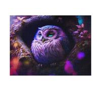 Puzzle for Adults 52x38cm/1000pcs Enchanted Forest Owl Teenagers Puzzles Brain Teaser Game Hand Speed Race Birthday And Unique Gifts 52x38cm/1000pcs