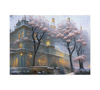 Puzzle for Adults 52x38cm/1000pcs Enchanted Winter Palace Puzzle for Adults Brain Teaser Game Difficult Challenge for Is Ideal As A Gift 52x38cm/1000pcs