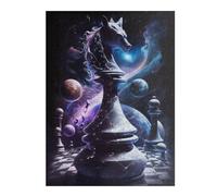 Puzzle for Adults 52x38cm/1000pcs Galactic Chess Fantasy Teenagers Puzzles Brain Teaser Game Hand Speed Race Birthday And Unique Gifts 52x38cm/1000pcs