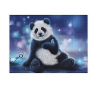 Puzzle for Adults 52x38cm/1000pcs Panda with Butterfly Puzzle for Adults Brain Teaser Game Difficult Challenge for Is Ideal As A Gift 52x38cm/1000pcs