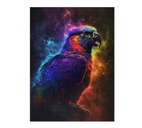 Puzzle for Adults 52x38cm/1000pcs Rainbow Parrot in Cosmic Storm Puzzle for Adults Brain Teaser Game Difficult Challenge for Is Ideal As A Gift 52x38cm/1000pcs