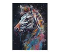 Puzzle for Adults 52x38cm/1000pcs Zebra Painting Puzzle for Adults Brain Teaser Game Difficult Challenge for Is Ideal As A Gift 52x38cm/1000pcs
