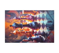 Puzzle for Adults 75x50cm/1000pcs Abstract Chess Art Strategy Meets Creativity Puzzle for Adults Brain Teaser Game Difficult Challenge for Is Ideal As A Gift 75x50cm/1000pcs