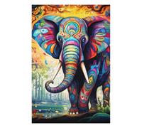 Puzzle for Adults 75x50cm/1000pcs Colorful Elephant Artwork-24 Teenagers Puzzles Brain Teaser Game Hand Speed Race Birthday And Unique Gifts 75x50cm/1000pcs