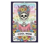 Puzzle for Adults 75x50cm/1000pcs Cool Mom Skeleton with Flowers Jigsaws for Adults DIY Toys Hand Speed Race Unique Gifts for Birthday And Christmas 75x50cm/1000pcs
