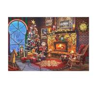 Puzzle for Adults 75x50cm/1000pcs Cozy Christmas Room Puzzle Puzzle for Adults Brain Teaser Game Difficult Challenge for Is Ideal As A Gift 75x50cm/1000pcs