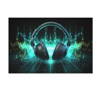 Puzzle for Adults 75x50cm/1000pcs Dynamic Sound Experience Headphones Puzzle for Adults Brain Teaser Game Difficult Challenge for Is Ideal As A Gift 75x50cm/1000pcs