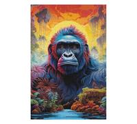 Puzzle for Adults 75x50cm/1000pcs Gorilla in A Lush, Fantasy Forest Teenagers Puzzles Brain Teaser Game Hand Speed Race Birthday And Unique Gifts 75x50cm/1000pcs