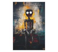 Puzzle for Adults 75x50cm/1000pcs Haunted Silence - Expressive Abstract Figure Art Jigsaws for Adults DIY Toys Hand Speed Race Unique Gifts for Birthday And Christmas 75x50cm/1000pcs