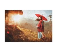 Puzzle for Adults 75x50cm/1000pcs Japanese Fantasy Samurai Jigsaw Puzzle Fun Games Wall Decoration Unique Gifts for Birthday And Christmas 75x50cm/1000pcs