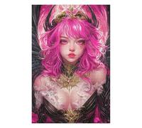 Puzzle for Adults 75x50cm/1000pcs Pink-Haired Fantasy Queen Anime Jigsaw Puzzle Fun Games Wall Decoration Unique Gifts for Birthday And Christmas 75x50cm/1000pcs