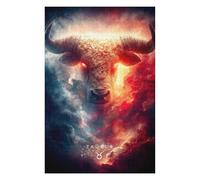 Puzzle for Adults 75x50cm/1000pcs Taurus Zodiac Sign Digital Art Jigsaw Puzzle Fun Games Wall Decoration Unique Gifts for Birthday And Christmas 75x50cm/1000pcs