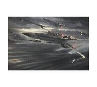 Puzzle for Adults 75x50cm/1000pcs X-Wing Fighters in Action Puzzle for Adults Brain Teaser Game Difficult Challenge for Is Ideal As A Gift 75x50cm/1000pcs