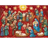 Puzzle for Adults - Advent Calendar Christmas Nativity Scene - Jigsaw Puzzle As Funny Home Decor, Challenging Puzzles for Adults and Family_1000pcs