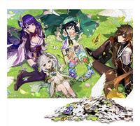 Puzzle for Adults and Children1000 Pieces Genshin Impact Puzzle for Adults Cardboard puzzles Challenging Game Puzzles （Size 26x38cm）