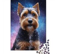 Puzzle for Adults And Teenagers Art Space Dogs 500 Piece Jigsaw Puzzles Wooden Puzzles Creative Puzzles Jigsaw Learning Educational Toy 500pcs (52x38cm)
