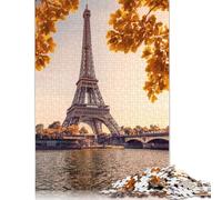 Puzzle for Adults And Teenagers Autumn In Paris Poster 1000 Piece Jigsaw Puzzles Wooden Puzzles Creative Puzzles Jigsaw Learning Educational Toy 1000pcs (75x50cm)