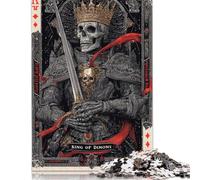 Puzzle for Adults And Teenagers Dark Kingdom Playing Cards 1000 Piece Jigsaw Puzzles Wooden Puzzles Creative Puzzles Jigsaw Learning Educational Toy 1000pcs (75x50cm)