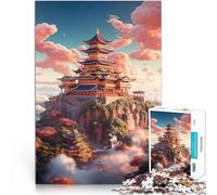 Puzzle for Adults and teenagers1000 Pieces Chinese landscape Made of wood Suitable for people aged 14 and above Family Fun It is ideal as a gift for the whole family。size：50x75cm/19.68x29.52inch