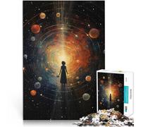 Puzzle for Adults and teenagers1000 Pieces Cosmos Artwork Made of cardboard,for and 14 years and over Train your brain and your hands Suitable for desktop decoration。size:38x52cm/14.96x20.47inch