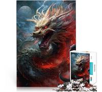 Puzzle for Adults and teenagers1000 Pieces Japanese Warlord dragon Made of cardboard Suitable for people aged 14 and above Family Fun It is ideal as a gift for the whole family。size:38x52cm