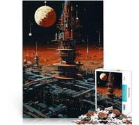 Puzzle for Adults and teenagers1000 Pieces retrofuturism Made of cardboard Suitable for people aged 14 and above Vacation at home: killing time Challenging Game Gifts。size:26x38cm/10.24x14.96inch